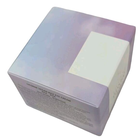 LICORNE Vegan Rice Eye Cream AHA-PHA Anti-Wrinkle Brightening 1.01 oz VEGAN Box - Picture 7 of 9